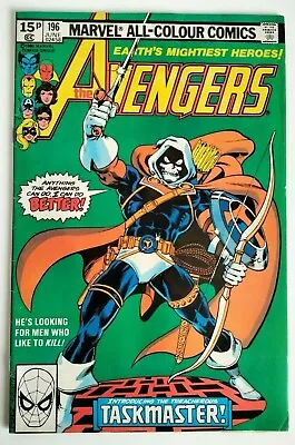 Buy Marvel Comics Avengers #196 1st Full Appearance Of The Taskmaster 1980 - Rare  • 79.99£
