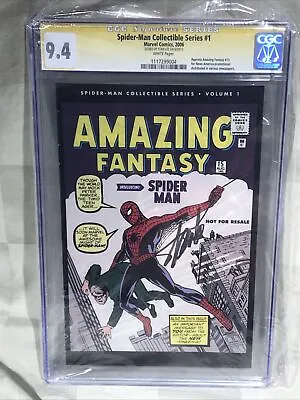 Buy Amazing Fantasy 15 Spider-man Collectible Series 1 (9.4) Marvel Signed Stam Lee • 1,975.74£