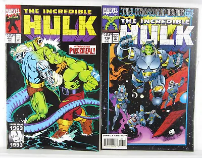 Buy THE INCREDIBLE HULK #407 413 * Marvel Comic Lot * 1993 - Armageddon • 5.03£
