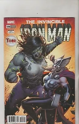 Buy Marvel Comics Invincible Iron Man #598 May 2018 Thor Variant 1st Print Nm • 4.65£