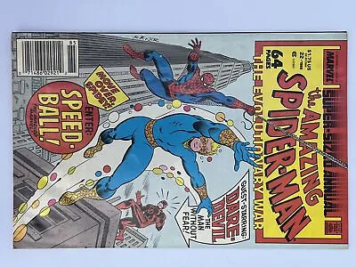 Buy Amazing Spider-Man Annual #22 (1988) 1st App. Of Speedball (Robbie Baldwin) I... • 10.67£
