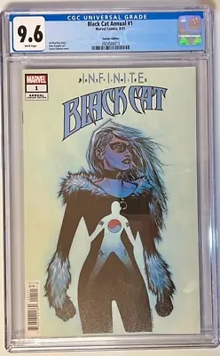 Buy BLACK CAT ANNUAL #1 VARIANT TRAVIS CHAREST COVER 1st APP TIGER DIVISION CGC 9.6! • 47.82£