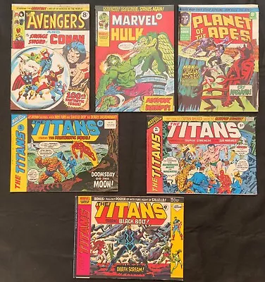 Buy Marvel UKBundle-Titans#5,41,45/Planet Of The Apes#30/Avengers#100/MWO Marvel#172 • 21.60£