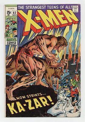 Buy Uncanny X-Men #62 VG+ 4.5 1969 • 38.79£