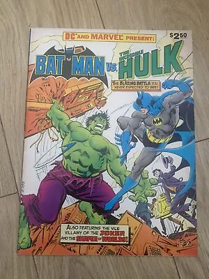 Buy Batman Vs The Hulk Dc And Marvel Crossover Collectors Edition C-755 1981 Vf+ • 89£