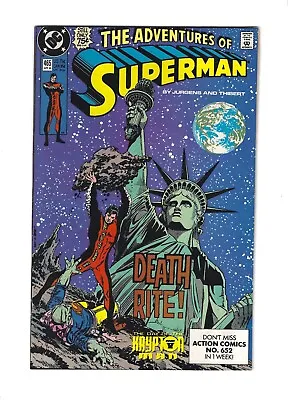 Buy The Adventures Of Superman #465 1st Cameo Hank Henshaw (April 1990) DC Comics • 3.25£