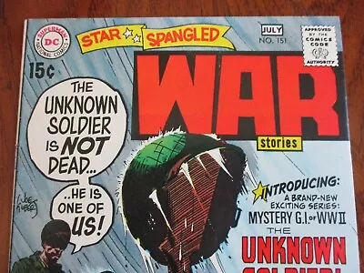 Buy DC Star Spangled War Stories # 151 VFN 1970 1st Unknown Soldier Kubert Art! • 215.77£