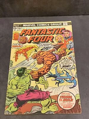 Buy FANTASTIC FOUR # 166 Thing Vs Hulk Marvel Comics January 1976 • 12.04£