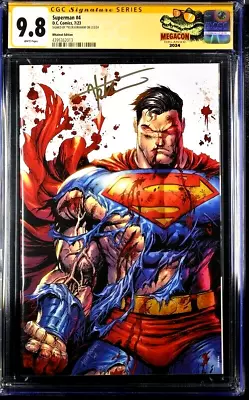 Buy Superman #4 Cgc Ss 9.8 Tyler Kirkham Exclusive Battle Damage Virgin Variant Dc • 240.17£