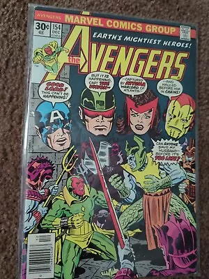 Buy Avengers #154 Marvel Comics 1976  Attuma, 1st Tyrak, Kirby Cover Very Good • 1.57£