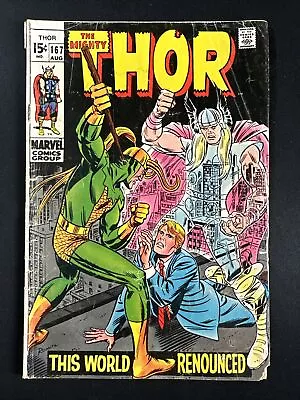 Buy The Mighty Thor #167 Vintage Marvel Comics Silver Age 1st Print 1969 Fair *A2 • 7.90£