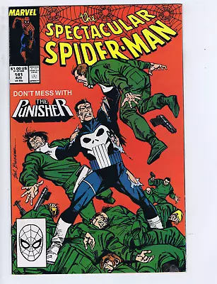 Buy Spectacular Spider-Man #141 Marvel 1988 Don't Mess With The Punisher ! • 12.79£