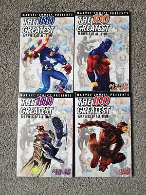 Buy Marvel Comics Presents: 100 Greatest Marvels Of All Time #21-6 Four Books • 16£