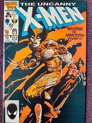 Buy Comics: Uncanny X Men 212 1986, Wolverine Vs Sabretooth Round 1 • 20£