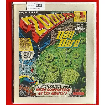 Buy 2000AD Prog 58 Judge Dredd Dan Dare Comic Book Issue 1 4 78 UK 1978 (lot 3959 • 12.19£