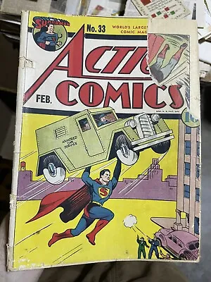 Buy Superman Action Comics 33 1941 DC Comics • 594.74£