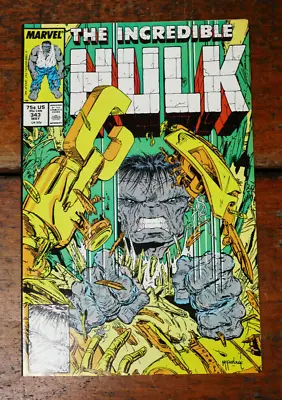 Buy Incredible Hulk #343 (1988 Marvel Comics) Todd McFarlane Cover & Art Key - NM • 35.51£