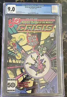 Buy Crisis On Infinite Earths #4 (1985) DC CGC 9.0 White George Pérez • 19.99£
