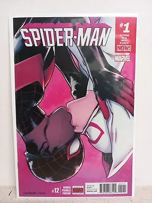 Buy Spider-man #12 Miles Morales Miles & Gwen Kiss Marvel 2017 🔥🔥  • 20£