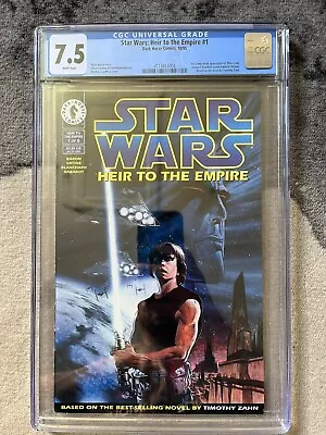 Buy Star Wars Heir To The Empire #1 CGC 7.5 WP 1995! 1st App Grand Admiral Thrawn 🔑 • 175£