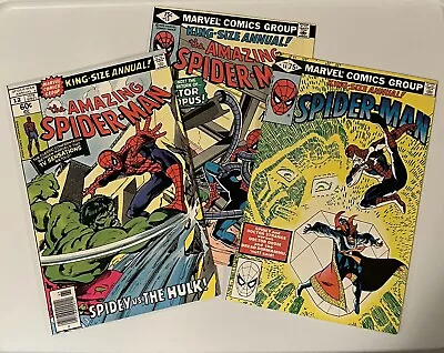 Buy The Amazing Spider-Man Annual #12, 13 & 14 Lot - Marvel Comics 1978-1980 • 11.82£
