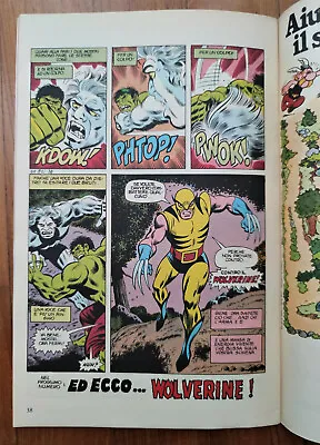 Buy Incredible Hulk 180-181 First Appearance Wolverine Italian Edition  • 111.02£