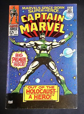 Buy Captain Marvel #1 Silver Age Marvel Comics VG/F • 99.99£