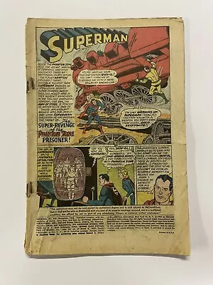 Buy Superman; Vol 1 #157. Nov 1962. Dc. Pr (coverless). Curt Swan! Jerry Siegel! • 10£