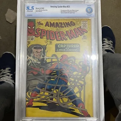 Buy Amazing Spider-Man 25 1st Cameo Of M J W 8.5 Ow W Cbcs • 850£