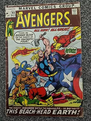 Buy Avengers 93. Marvel 1971. Kree /Skrull War. Combined Postage • 24.98£