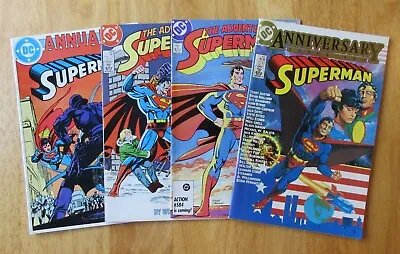 Buy Lot Of *4* SUPERMAN: #400 (VF), #424, 429 +Annual #9 (VF/NM) *2 Key Books!* • 11.59£