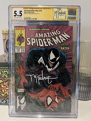Amazing Spider-Man #316 Signed Todd McFarlane Graded CGC 9.6 Newstand