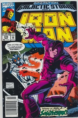 Buy 🦸IRON MAN🦸 Issue 278-DECISIONS IN A VACUUM-Galactic Storm 6-Marvel, March 1992 • 3.50£