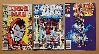 Buy Iron Man #212, 222, 232 Lot Of 3 Mark Jewelers Variants Marvel 1986-1988 VF Avg • 27.67£