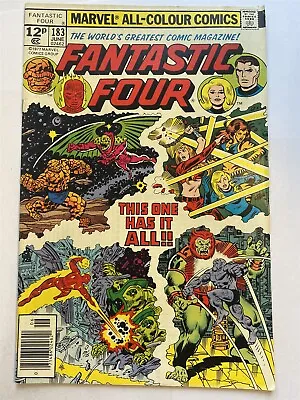 Buy FANTASTIC FOUR #183 UK Price Marvel Comics 1977 VF/NM • 3.95£