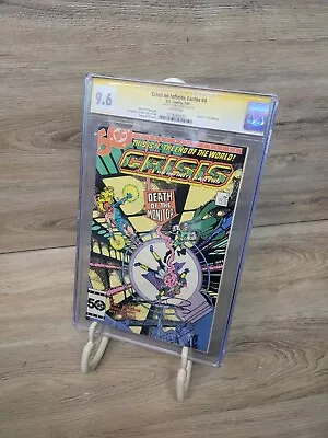Buy DC CRISIS ON INFINITE EARTHS #4 CGC Signature Series 9.6 Signed George Perez '85 • 197.64£