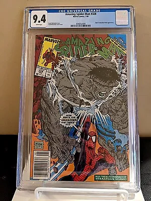 Buy Amazing Spider-Man #328 Newsstand CGC 9.4 Near Mint NM 1990 McFarlane New Grade • 47.30£