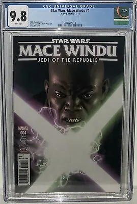 Buy Star Wars Mace Windu #4 Cgc 9.8 1st Print! Origin Of Mace Windu! Ahsoka Thrawn! • 87.83£
