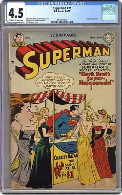 Buy Superman #71 CGC 4.5 1951 2074714007 • 195.88£