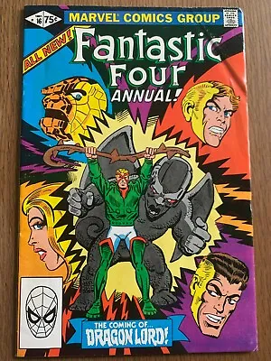Buy Fantastic Four Annual #16 - The Coming Of The Dragon Lord (Marvel 1981) • 3.19£