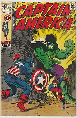 Buy Captain America #110    (Marvel Comics 1968)  FN • 89.95£