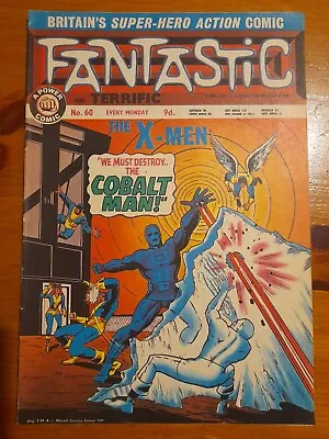 Buy Fantastic #60 March 1968 FINE+ 6.5 Power Comic, X-Men #31 Reprint • 7.50£