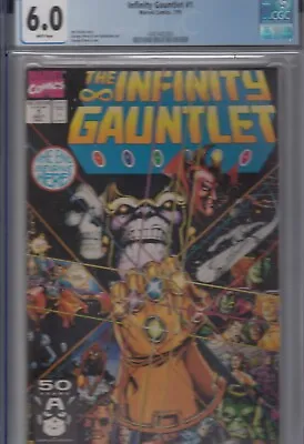 Buy Infinity Gauntlet 1 CGC	6.0 - 1991 - Superb George Perez Cover • 64.99£