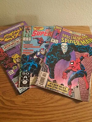 Buy Marvel/Topps Comics Lot-Spectacular SPIDER-MAN '93, Super Pro NFL '91, Satan's 6 • 10.24£
