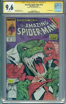 Buy Amazing Spider-man #313 Cgc 9.6 Ss Signed Todd Mcfarlane White Pages • 278.01£