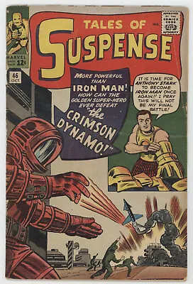 Buy Tales Of Suspense 46 Marvel 1963 FR PR Iron Man 1st Crimson Dynamo Stan Lee • 158.32£
