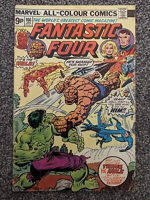 Buy Fantastic Four 166. Marvel 1976. The Hulk. Combined Postage • 3.99£
