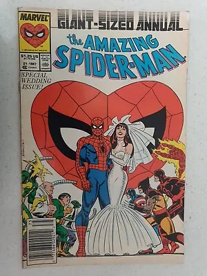 Buy The Amazing Spider Man Giant Sized Annual #21 1987 Special Wedding Issue • 17.30£