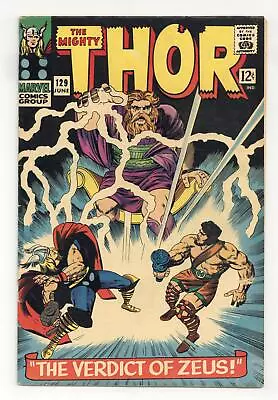 Buy Thor #129 VG/FN 5.0 1966 1st App. Ares In Marvel Universe • 110.85£