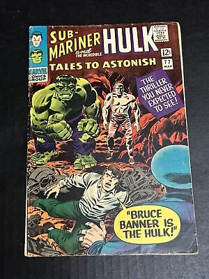Buy Tales To Astonish #77 Sub-Mariner And The Hulk! Marvel 1966 • 11.83£